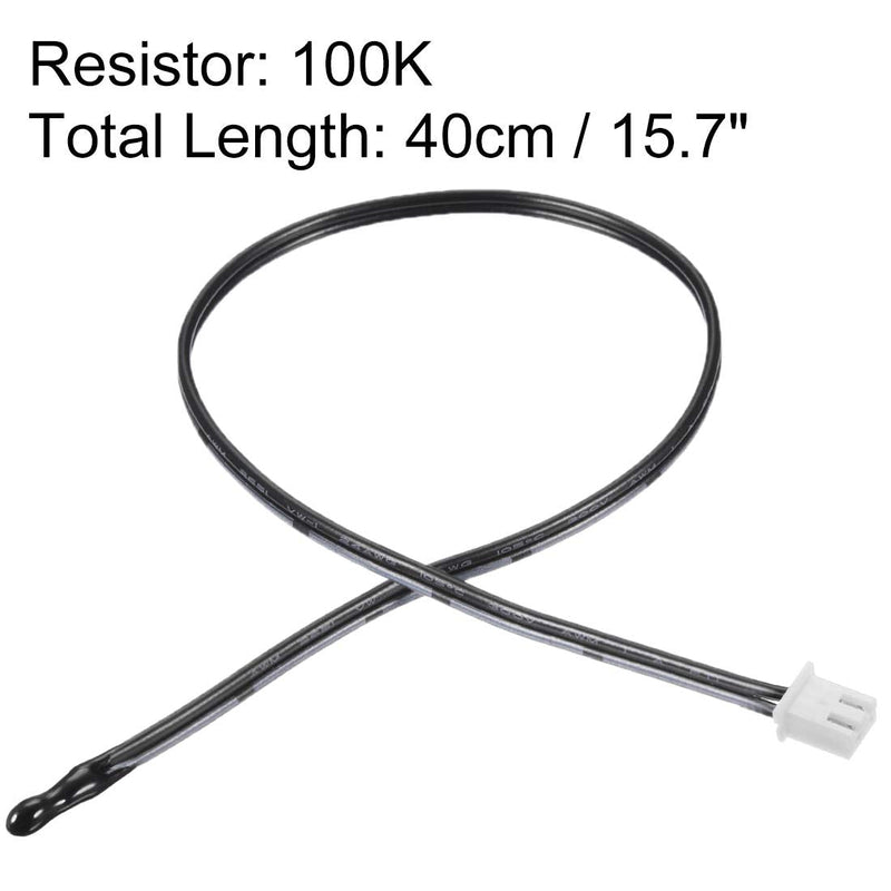 uxcell 2 Pcs 100K NTC Thermistor Probe 15.7 Inch Epoxy Sensitive Temperature Temp Sensor for Air Conditioner