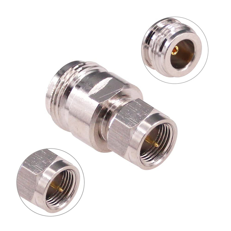 RFaha 2pcs N to F Coax Adapter F Male to N Female RF Coaxial Connector for Antenna Radio(F111-2)