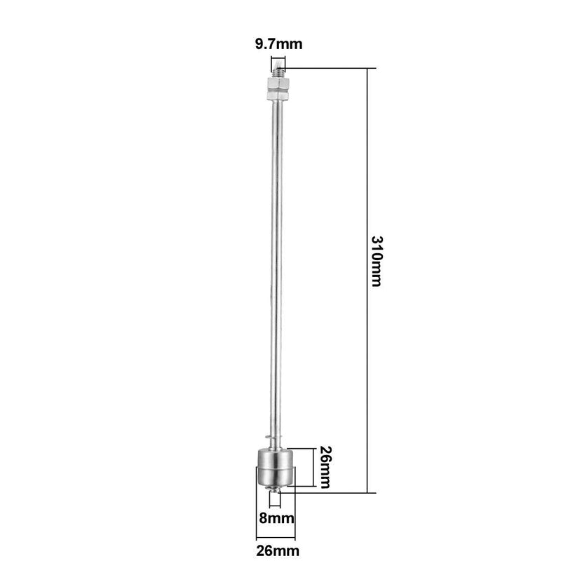 uxcell Stainless Steel Float Switch for Water Pump Tank swim pool garden pond Liquid Water Level Sensor M11 310mm Length