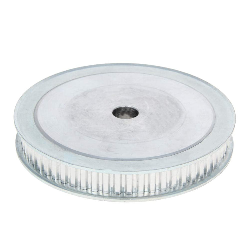 Aluminium Alloy XL, Timing Belt Pulley Flange Synchronous Wheel Tone for 3D Printer CNC, 60 Teeth 12mm Inner Bore Diameter, Silver 1Pcs