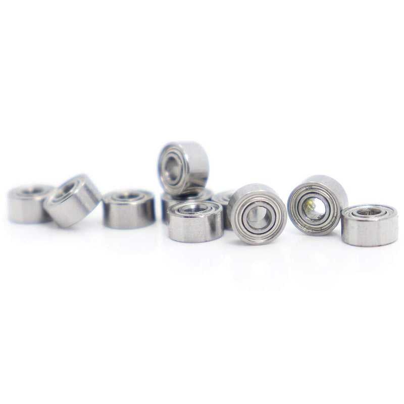 MR52 ZZ Bearing ABEC-5 (10PCS) 2x5x2.5 mm Miniature MR52ZZ Ball Bearings L-520ZZ W52 for Fidget Spinners, Micro Motor, Office Equipment
