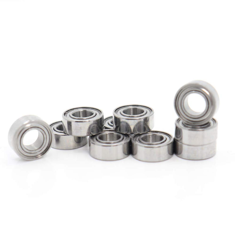 10 Pack 5x10x4mm Metal Shielded ABEC-5 High Precision Miniature Ball Bearings L-1050ZZ (MR105ZZ)