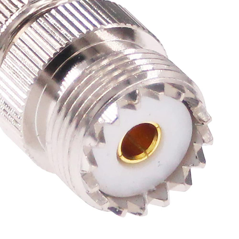 RFaha 2pcs BNC Male to UHF Female SO-239 SO239 RF Coax Adapter BNC to UHF Coaxial Connector Adapter(F37-2)