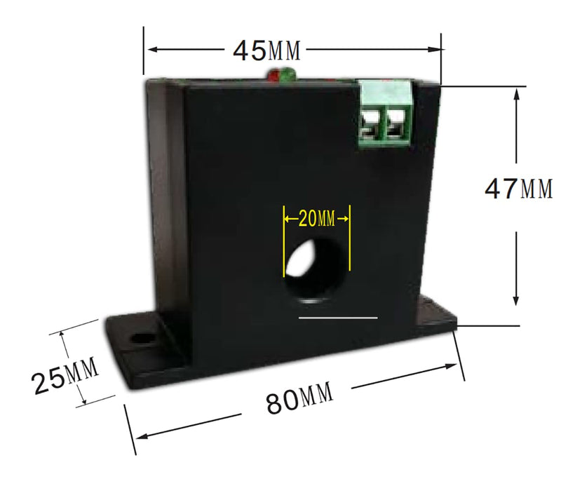Current Sensing Relay AC Current Sensing Switch 0-30A Normally Closed Amp Sensor Monitoring Relay (M3056) M3056
