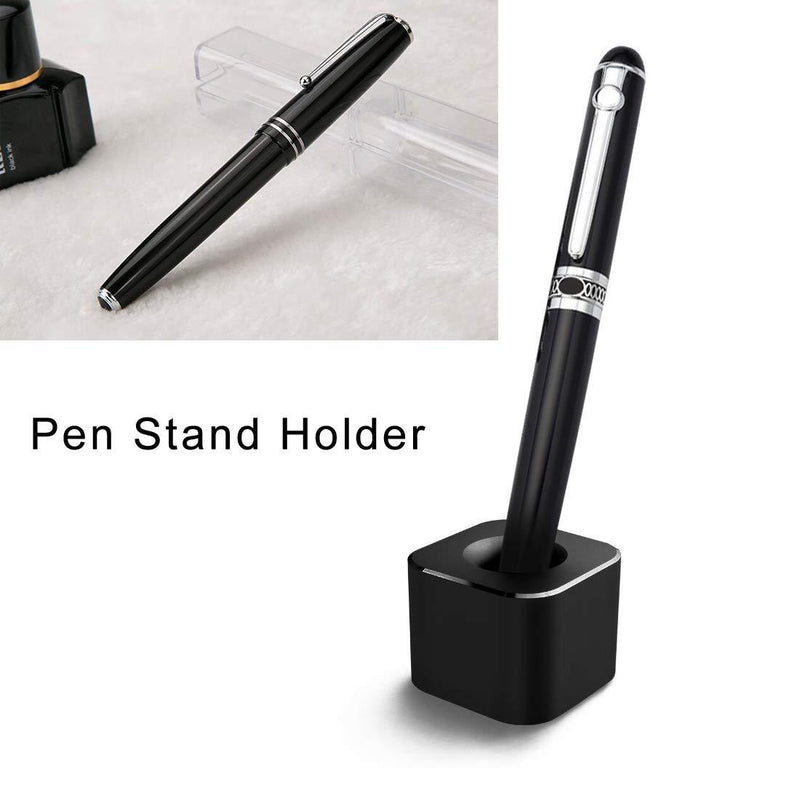 Metal Pen Stand, Coideal Mini Aluminum Black Pen Holder Base for Pen, Toothbrush Brush, Desk Storage Organizer for Students and Office