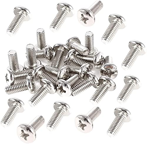 GDQLCNXB 50 Pcs VESA TV LCD Monitor Mounting Phillips Head Screws M4 x 10mm