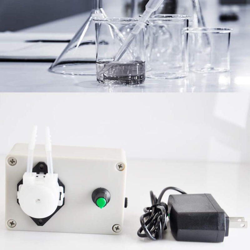 Gikfun 12V Adjustable Peristaltic Dosing Pump Liquid Metering Pump with Adapter for Aquarium Lab Analytical EK1960
