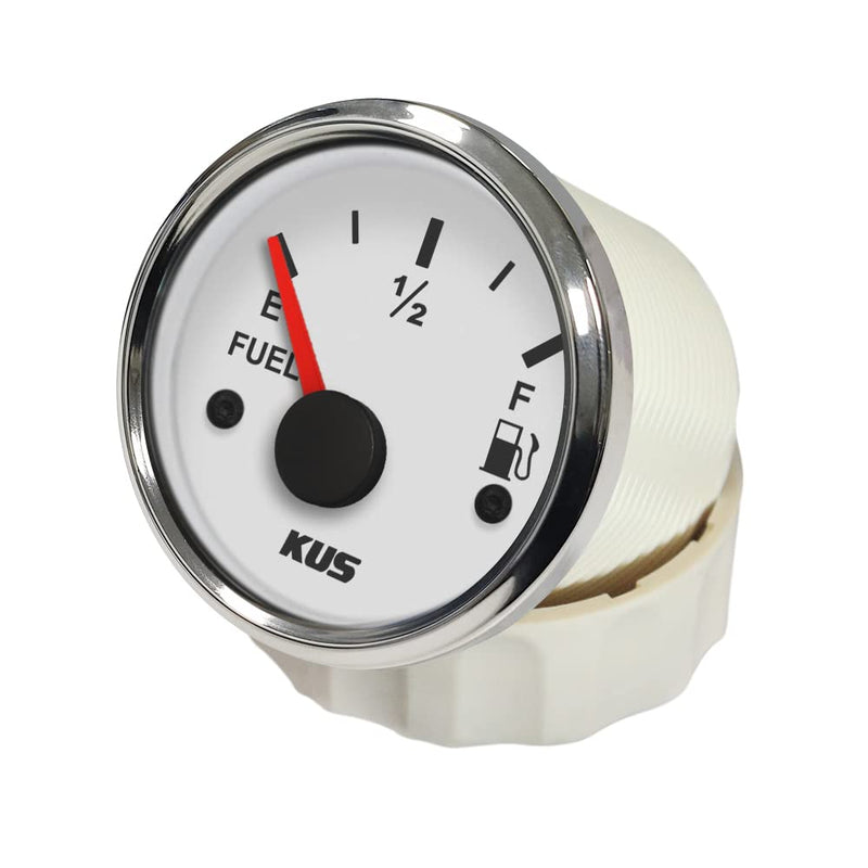 KUS Oil Fuel Level Gauge Meter Indicator 0-190ohm 52MM(2") with Backlight 12V/24V