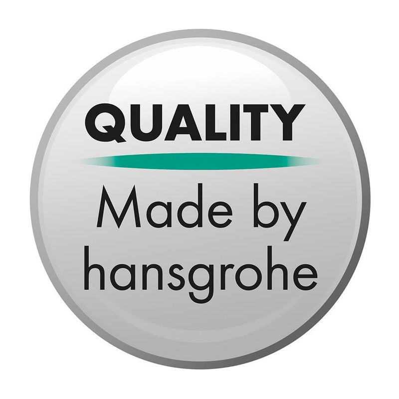 hansgrohe Toilet Paper Holder Easy Install 6-inch Modern Coordinating Accessories in Chrome, 40526000