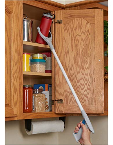 Unger Grabber Plus Reacher Lightweight Multi-Purpose Pickup Tool with Ergonomic Trigger Grip, 360 Degree Rotating Head, and Magnetic Tip, 32"