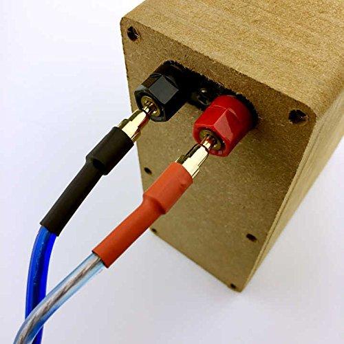 Wyvern [1Pair 8 Banana Plugs Total] HiFi Speaker Wire/Assembled (Banana to Banana Plugs) Blue (9.8ft PER Wire/ 3 Meters PER Wire)