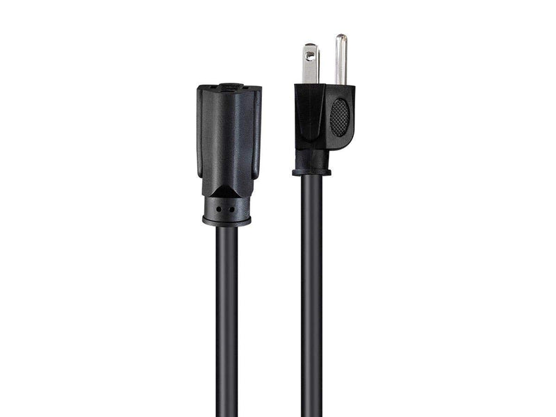 Monoprice Extension Cord - 15 Feet - Black | NEMA 5-15P to NEMA 5-15R, 14AWG, 15A, SJT, 120V 15ft