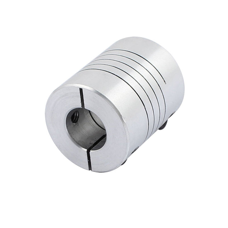 uxcell 8mm to 12mm Shaft Coupling 30mm Length 25mm Diameter Stepper Motor Coupler Aluminum Alloy Joint Connector for 3D Printer CNC Machine DIY Encoder 8-12mm