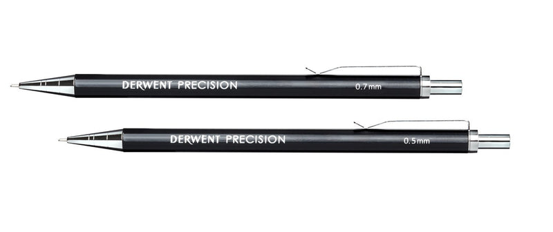 Derwent Mechanical Pencils 0.5, Metal Barrel, Precision, HB (2302428) Pencil