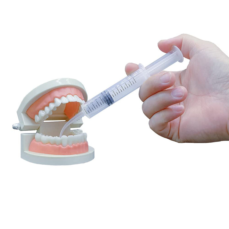 Wisdom Teeth Syringe, 5 Pack Irrigation Dental Syringes with Curved Tip for Dental Care Liquid Oral Tonsil Stone