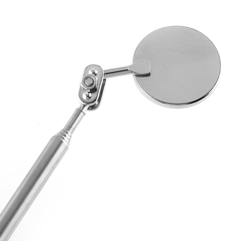 Retractable Round Inspection Mirror Telescoping Mirror Round Telescopic Mirror Tool Hand Tool with Handle for Mechanics Cars(30×600mm Pen Clip)