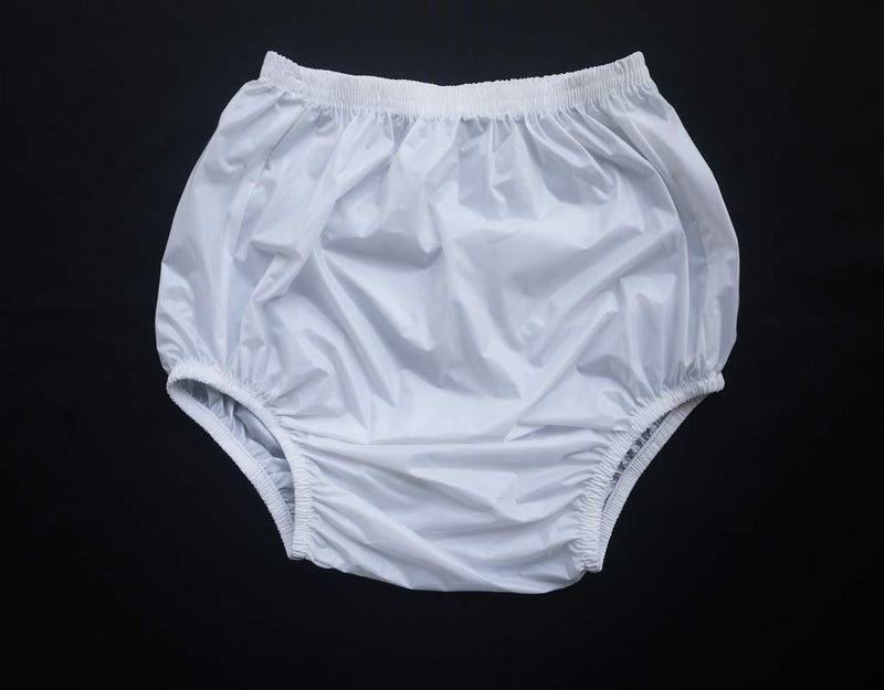 Haian Adult Incontinence Pull-on Plastic Pants PVC Pants 3 Pack (X-Large, White)