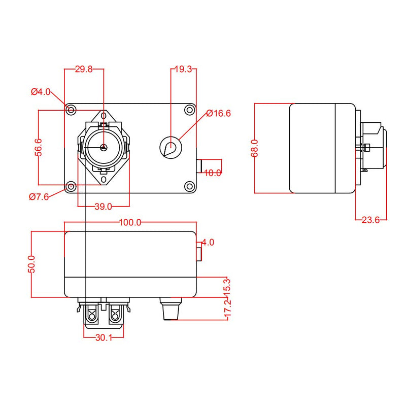 Gikfun 12V Adjustable Peristaltic Dosing Pump Liquid Metering Pump with Adapter for Aquarium Lab Analytical EK1960