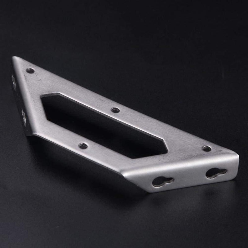 PZRT 2pcs M Size Stainless Steel Furniture Fitting Corner Bracket with Mounting Screws Right Angle Angle Code L-Shaped Furniture Hardware Connector Accessories 2