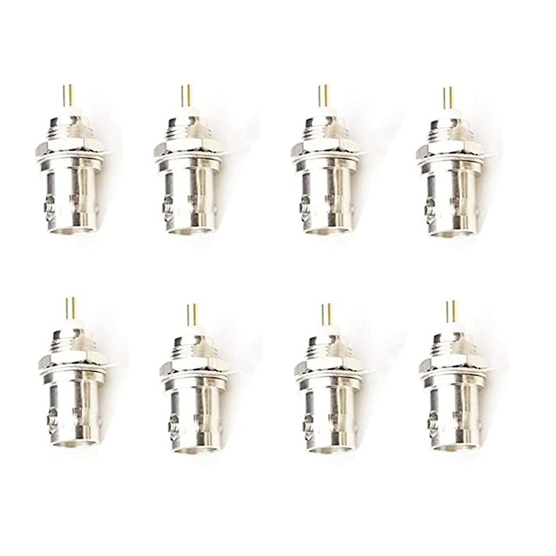 bnafes BNC Chassis Panel Mount Socket Female Jack Solder Type Connectors Adapter 8Pack