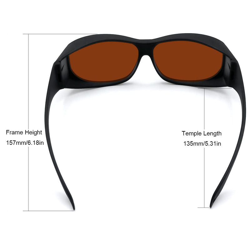 FreeMascot OD 6+ 190nm-550nm / 800nm-1100nm Wavelength Professional Laser Safety Glasses Style 4