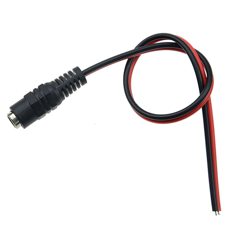 WMYCONGCONG 20 PCS DC Power Pigtail Cable Female Connector 2.1x5.5mm for CCTV Security Camera and Lighting Power