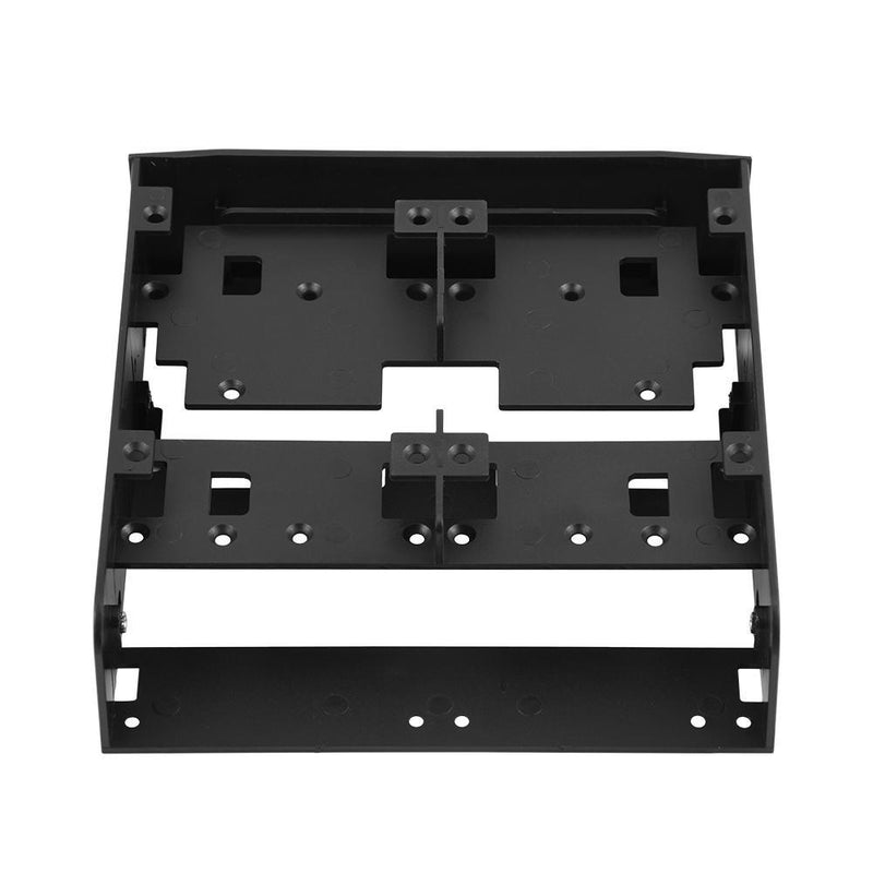 Zerone 5.25'' to 3.5''/ 2.5'' Bay Adapter 5.25" Floppy-Drive to Dual 2.5 x 3.5 HDD/SSD Bay Cover Computer Mounting Bracket Kit for PC