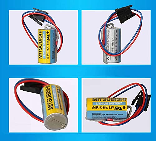 SHENYANG 5 Pack MR-BAT ER17330V3.6V A6BAT PLC Battery for FANUC CNC System Power