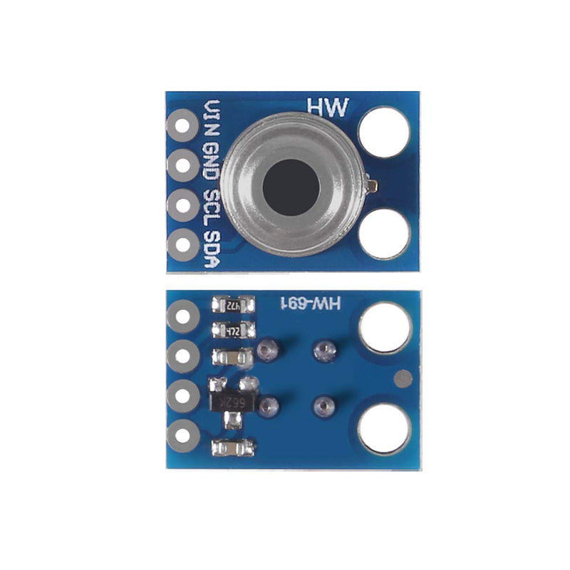 AITRIP 2 Pieces GY-906 MLX90614ESF Non-Contact Infrared Temperature Sensor Module IIC I2C Serial Power Supply 3-5 V Compatible with Arduino 2PCS