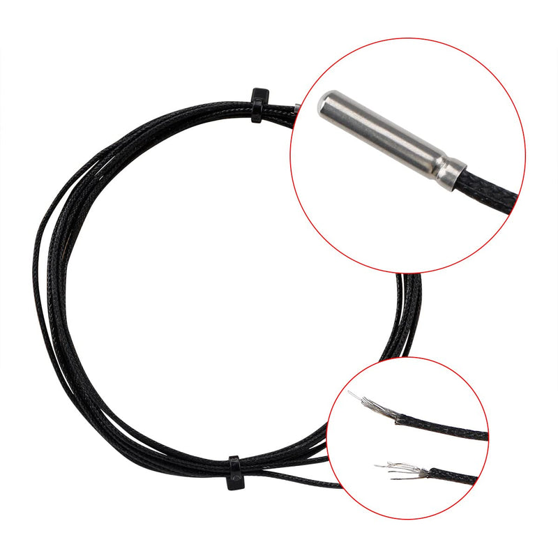 Imdinnogo PT1000-550BW Temperature Sensor Probe for CR-10 Plating Copper/3D Volcan/ V6 Brass 3D Printer Heater Block Thermistor Sensor Probe Resistant to high Temperature