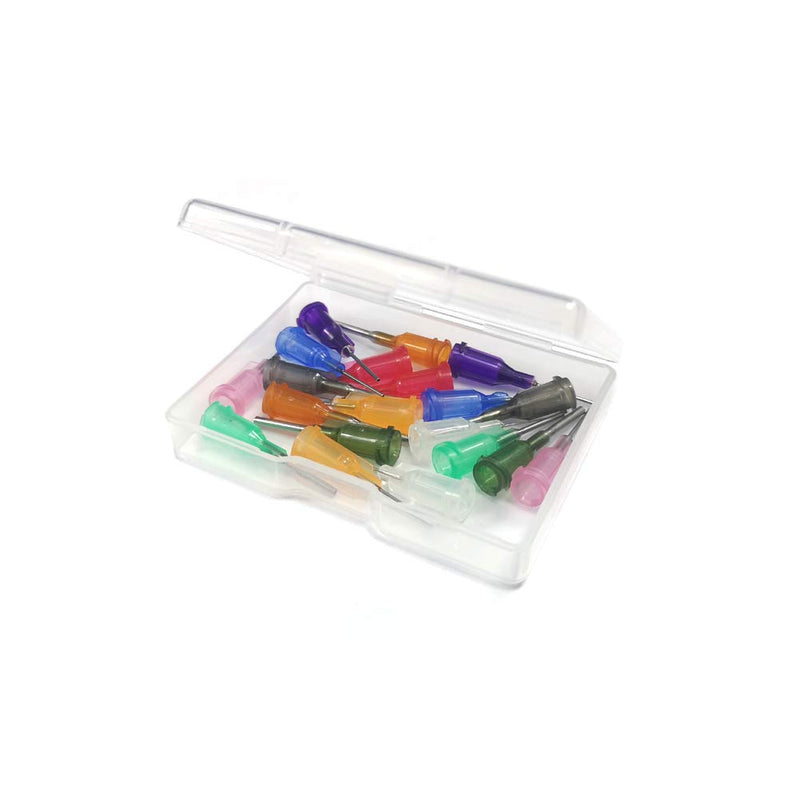 0.5 inch Unsterilized Synthetical Dispensing Needle with Blunt Tip Luer Lock - 10 Different Sizes，20 PCS