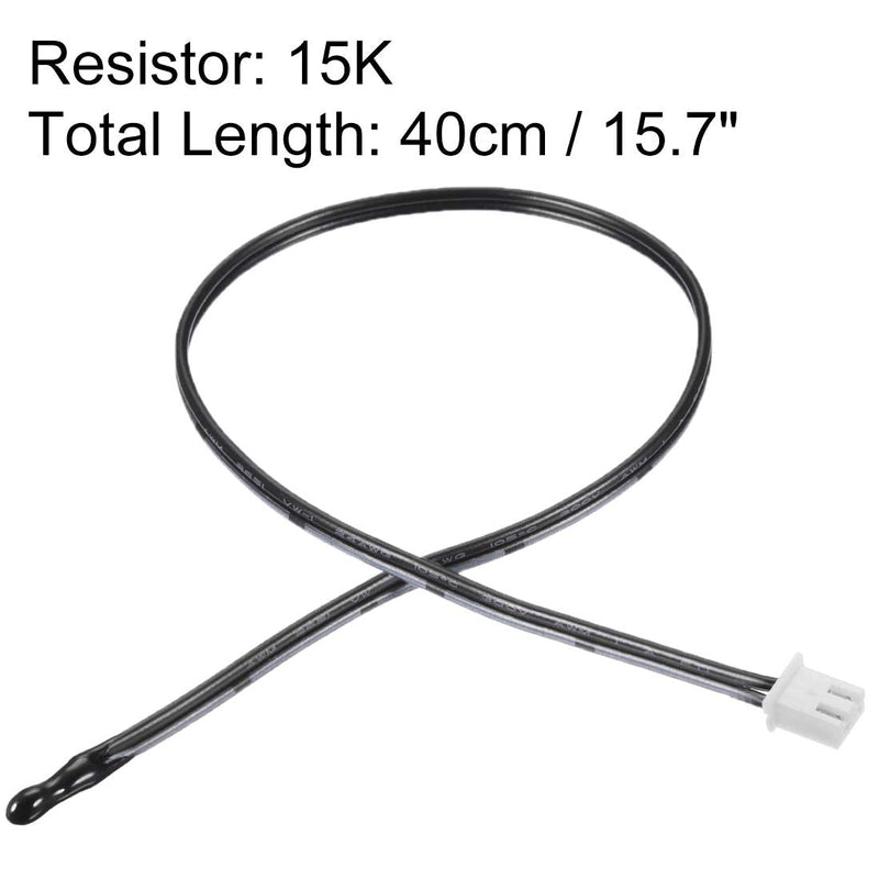 uxcell 2 Pcs 15K NTC Thermistor Probe 15.7 Inch Epoxy Sensitive Temperature Temp Sensor for Air Conditioner