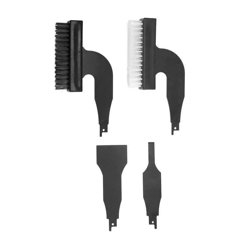 Rust Removal Tool, 4 Piece Rust Removal Brush Shovel Set Nylon Wire Grinding Brushes Reciprocating Saw Cleaning Tool with Reciprocating Blade, Grinding Cup Brushes