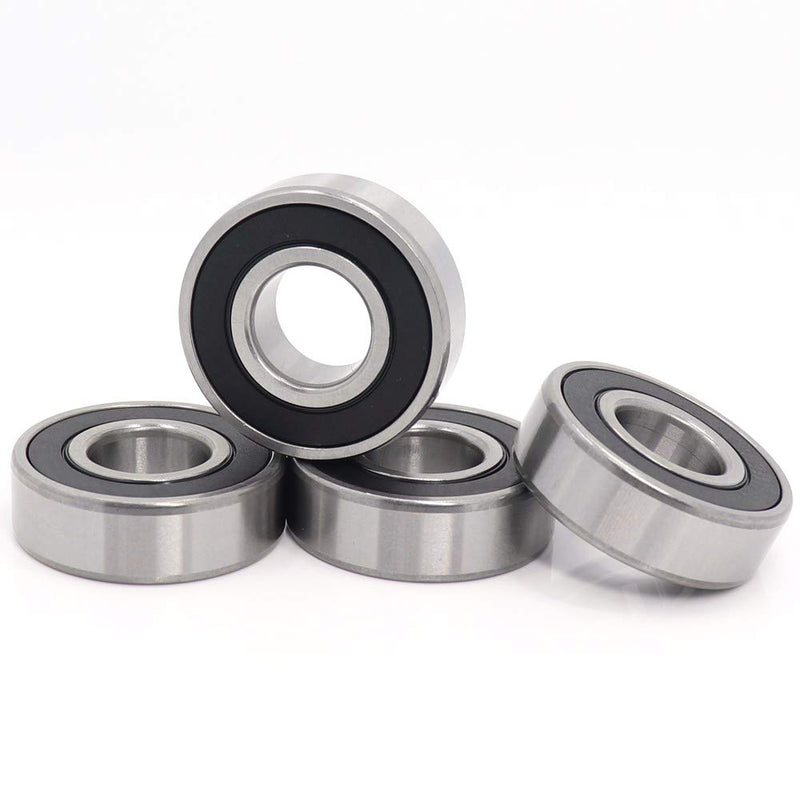 4 Pcs R8-2RS Bearings 1/2" ID x1-1/8" OD x 5/16" Thick Small Bearings Double Rubber Sealed Miniature Ball Bearing for Motor, Bicycle, DIY, Garden Machinery, etc. R8-2RS(1/2inchx1-1/8inchx5/16inch 4pcs)