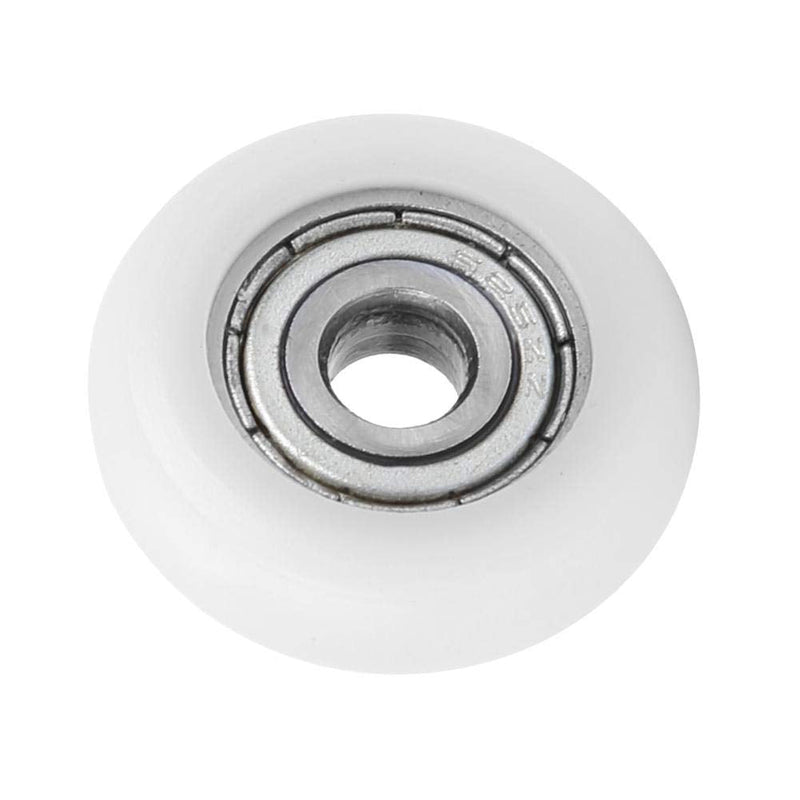 Nylon Ball Bearings, 10Pcs Nylon Plastic Pulley Roller Embedded Deep Groove Ball Bearings High Carbon Chromium Bearing Steel (GCr15) 5×23×7mm