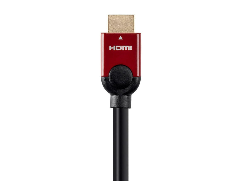 Monoprice HDMI High Speed Cable - 3 Feet - Red, 4K@60Hz, HDR, 18Gbps, 28AWG, YUV 4:4:4 - Select Metallic Series