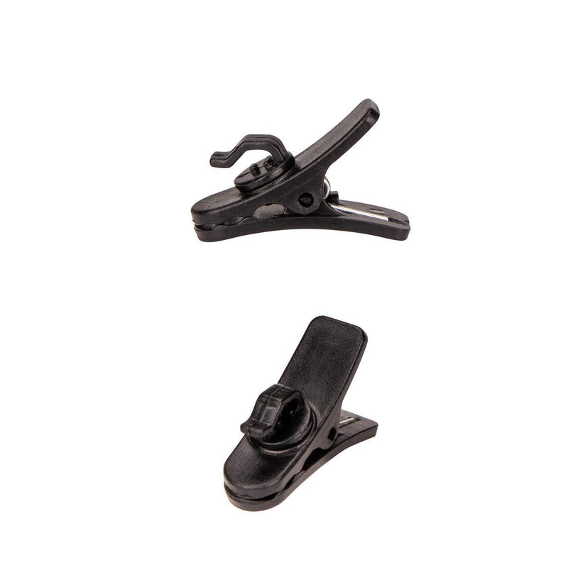 ALEKOR 6 Pieces Lavalier Microphone Metal Tie Clips, 6 Pieces Lapel Mic Windscreen Foam Covers and 6 Pieces Lav Mic Plastic Wire Clips 6 Pack