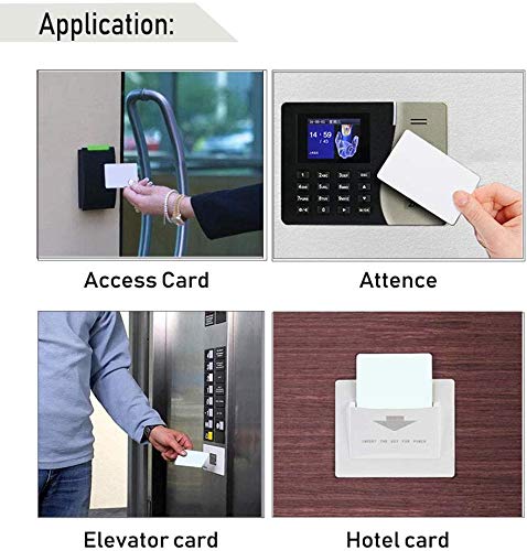 LEXI 20pcs Rewritable UID Smart Card, 13.56MHz Changeable RFID PVC Blank Card for 1K S50 MF1 Mi-fare Door Access Control, Block 0 Sector White