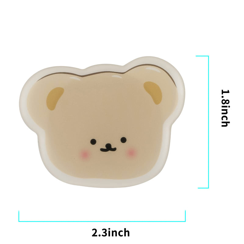 Expandable Phone Grip Handle Smartphone Finger Holder Grip Bracket Support Adjustable Stand Cute Cartoon Lovely Bear Design Kawaii Anime Animal