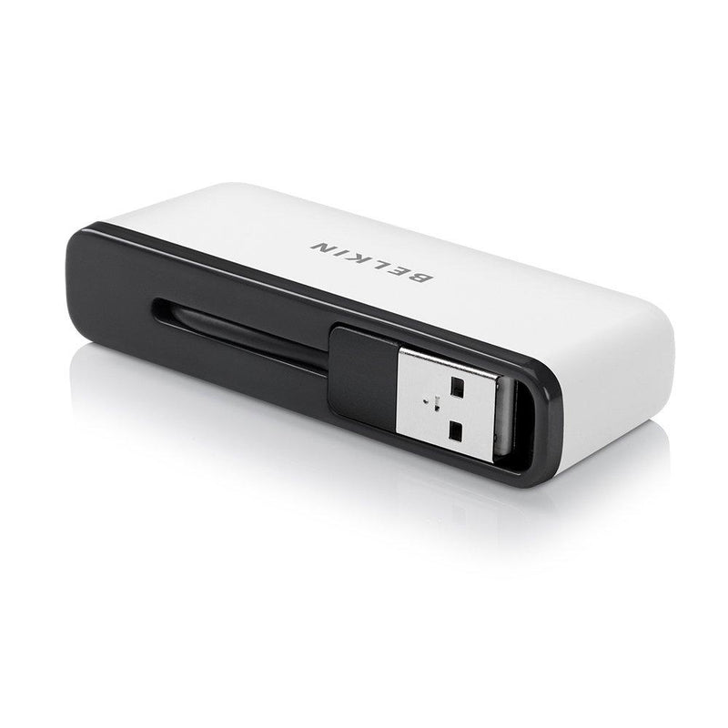 Belkin Travel 4-Port USB 2.0 Hub with Built-In Cable Management (White)