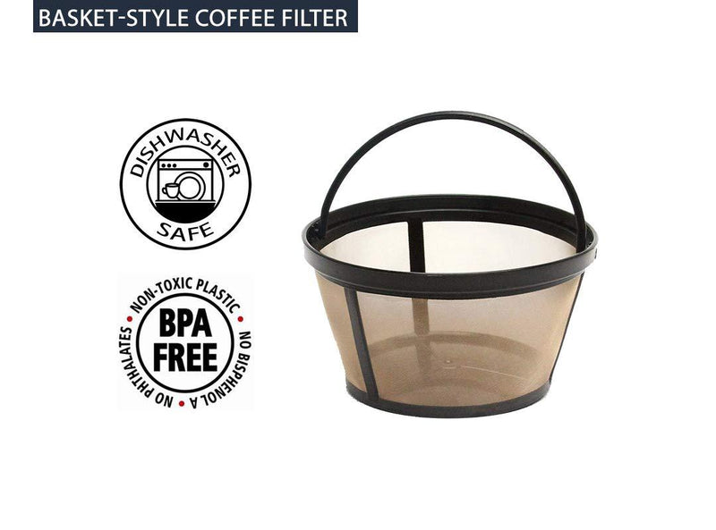 Premium Replacement Charcoal Water Filter Disks for Mr. Coffee Machines 12 Pack + Reusable Basket Coffee Filter fits Mr. Coffee 12 Water Filters + 1 Coffee Filter