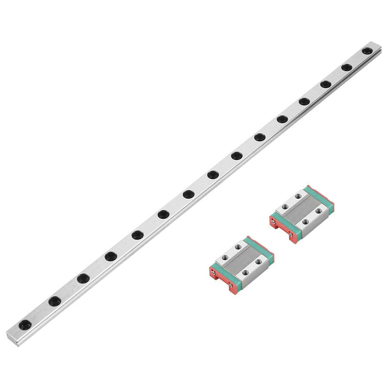 Linear Guide Rail, MGN9B 300mm Bearing Steel Linear Guide Rail with 2 Piece Linear Guide Block for Most Automatic Appliances