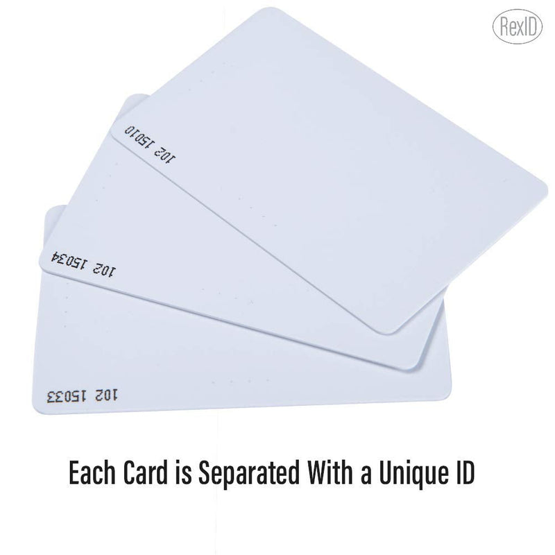 Default Programmed RexID H10301 PVC ISO Proximity Card for Access Control System. Comparable to Standard 26 bit Format for Add-On & Replacement on Current System ((10 Pack) 10 Pack