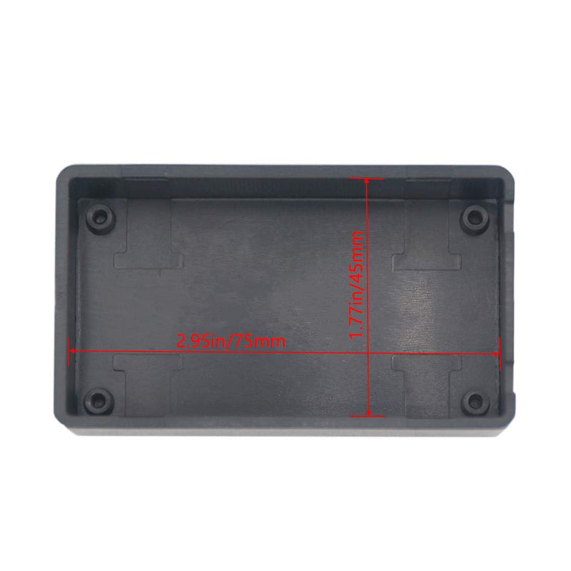 Zulkit 5Pcs Project Boxes ABS Plastic Electrical Project Case Power Junction Box Black 3.15 x 1.97 x 0.83 inch (80 x 50 x 21 mm) 3.15" x 1.97" x 0.83"