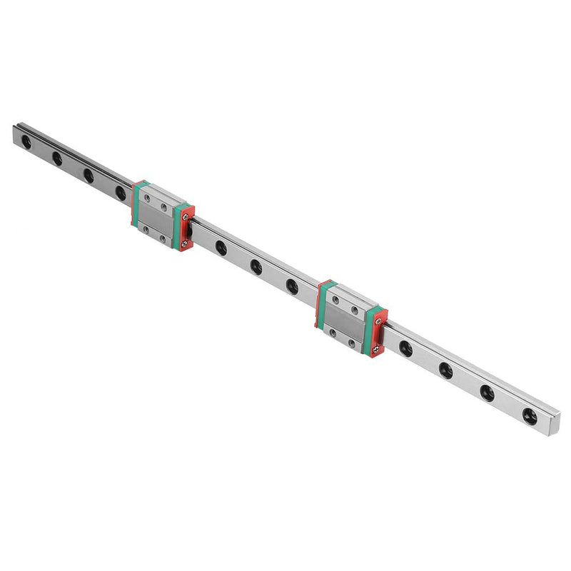 Linear Guide Rail, MGN9B 300mm Bearing Steel Linear Guide Rail with 2 Piece Linear Guide Block for Most Automatic Appliances