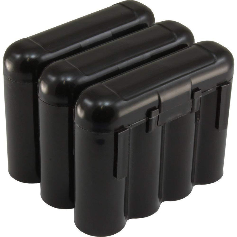 4 AA/AAA / CR123A Black Battery Holder Storage Cases