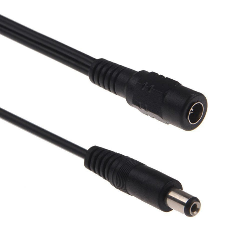 Bronagrand 2pcs DC Power 1 Female to 2 Male 5.1mm X 2.1mm DC Power Adapter Splitter Cable for CCTV Security Cameras LED Strip Light 1TO2