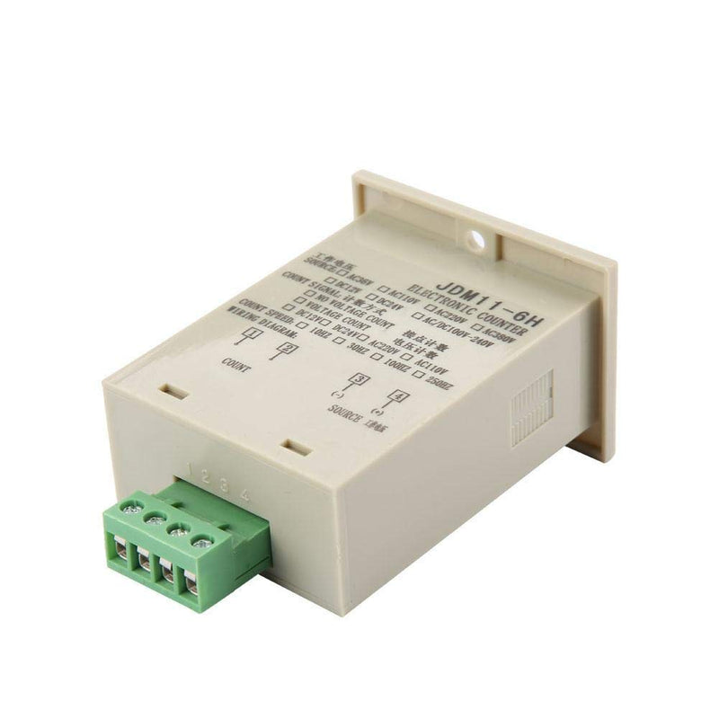 6 Digi Counter Digital Counter Device Mini Customer Traffic Counter Electronic Totalizer (DC 24V) DC24V