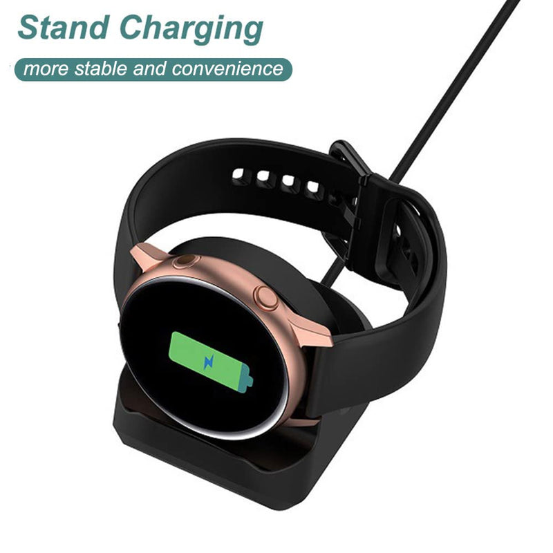 Charger Stand for Galaxy Watch 5/5 Pro, Silicone Charging Stand Dock Holder for for Samsung Galaxy Watch 5 40mm 44mm & Galaxy Watch 5 Pro 45mm (Black) Black