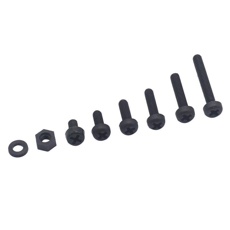 350Pcs ShareGoo M3 Nylon Screws Bolts and Nuts M3 Hex Screws M3 Washers Spacer Standoff Hardware Assorted Kit for RC FPV Drone Audunio PCB Board